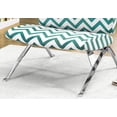 thumbnail image 2 of Newboti Accent Chair, Armless, Fabric, Living Room, Bedroom, Green Fabric, Chrome Metal, Contemporary, Modern 730469150186825, 2 of 6