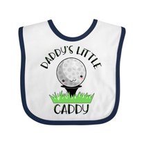 Inktastic Daddy's Little Caddy Cute Golf Ball Boys or Girls Baby Bib