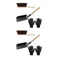 thumbnail image 3 of Matsuzay Herramientas para chimenea, pala de carbón, juego de guantes para cepillo de hogar para quemador de leña Tipo 1 2piezas, 3 of 4