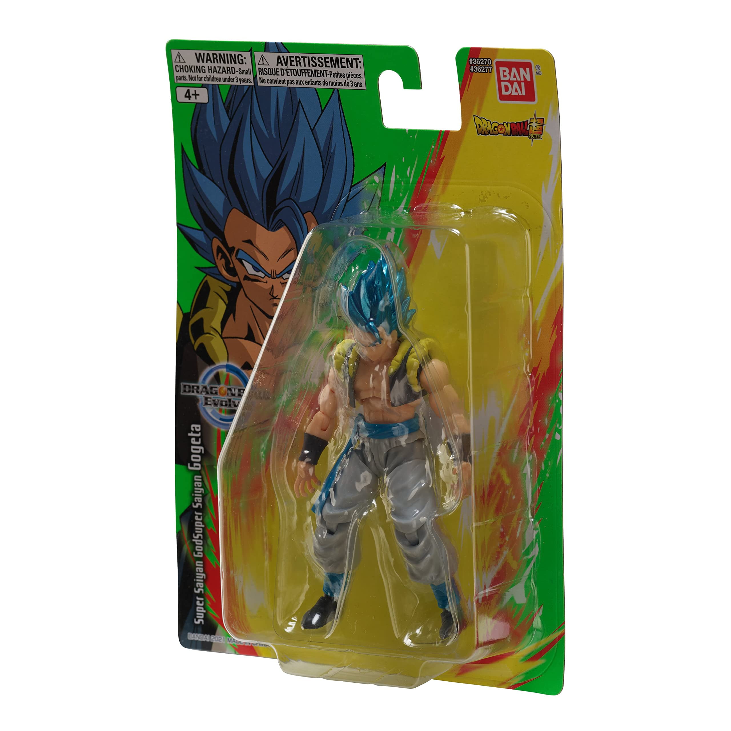 Dragon Ball Z Evolve Super Saiyan God Blue Gogeta - 5" Action Figure  Retro Pkg 45557362775