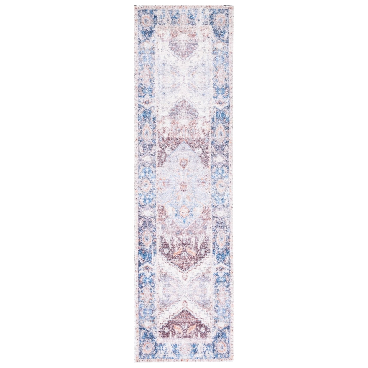 SAFAVIEH Classic Vintage Leandre Medallion Area Rug, Rust/Blue, 8' x 10'