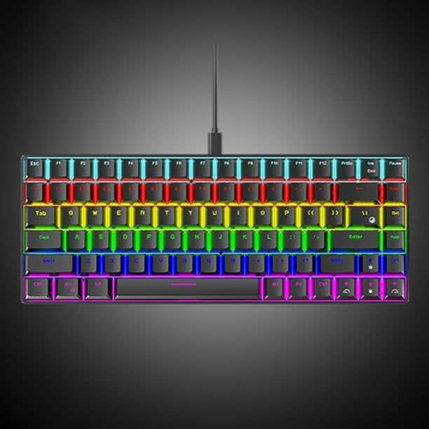 K84 Gamer Keypad 87Keys Teclado luminoso Hot-Swap Keyboard para PC ...