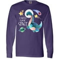 thumbnail image 3 of Inktastic I Need Some Space Dinosaur Astronaut with Stars and Planet Long Sleeve T-Shirt, 3 of 5