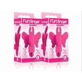 thumbnail image 1 of (2 Pack) The 9's, Flirt Finger Butterfly, Finger Vibrator, Pink, 1 of 2
