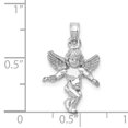 thumbnail image 2 of 14K White Gold Guardian Angel Pendant, 2 of 2