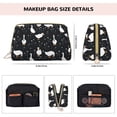 thumbnail image 5 of Cauagu Fashionable Goose Print Large Cosmetic Bag,Portable Cosmetics Pouch Travel Makeup Bag Large Capacity Travel Makeup Case Organizer Makeup Brush Organizer, 5 of 8