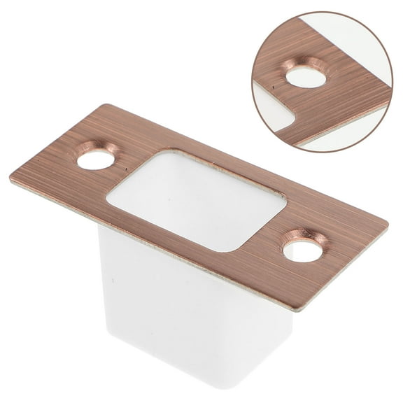 WHAMVOX 1 Set Strike Plates For Exterior Doors In Metallic Silver Color