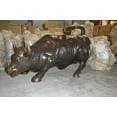 thumbnail image 3 of Nifao Wall Street Bull - Giant Bronze Statue – Garden Outdoor Decor Sculpture, 30"L x 82"W x 47"H, 3 of 10