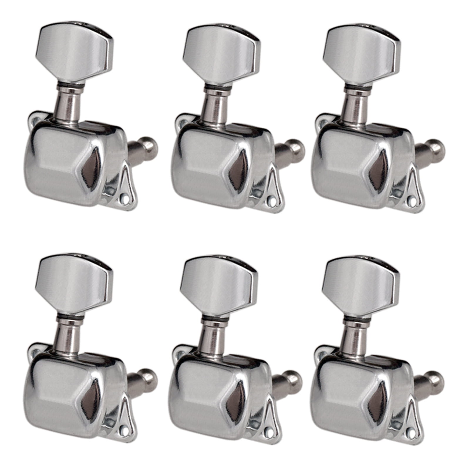 ammoon 3R 3L Chrome Electric Acoustic Guitar String Tuning Pegs Tuners Machine Heads 