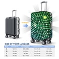 thumbnail image 4 of Kdxio Green Disco Lights Pattern Luggage Cover for Travel,Elastic and Durable,Fits 18-32 Inch,Anti-Scratch Suitcase Protector-No luggage included, 4 of 5