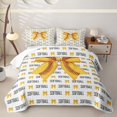 thumbnail image 2 of Manfei Cartoon Softball Bowknot Quilt Full For Kids,Cute Coquette Bow Print Full Bedspread Sets For Girls,3 Pieces, 2 of 7