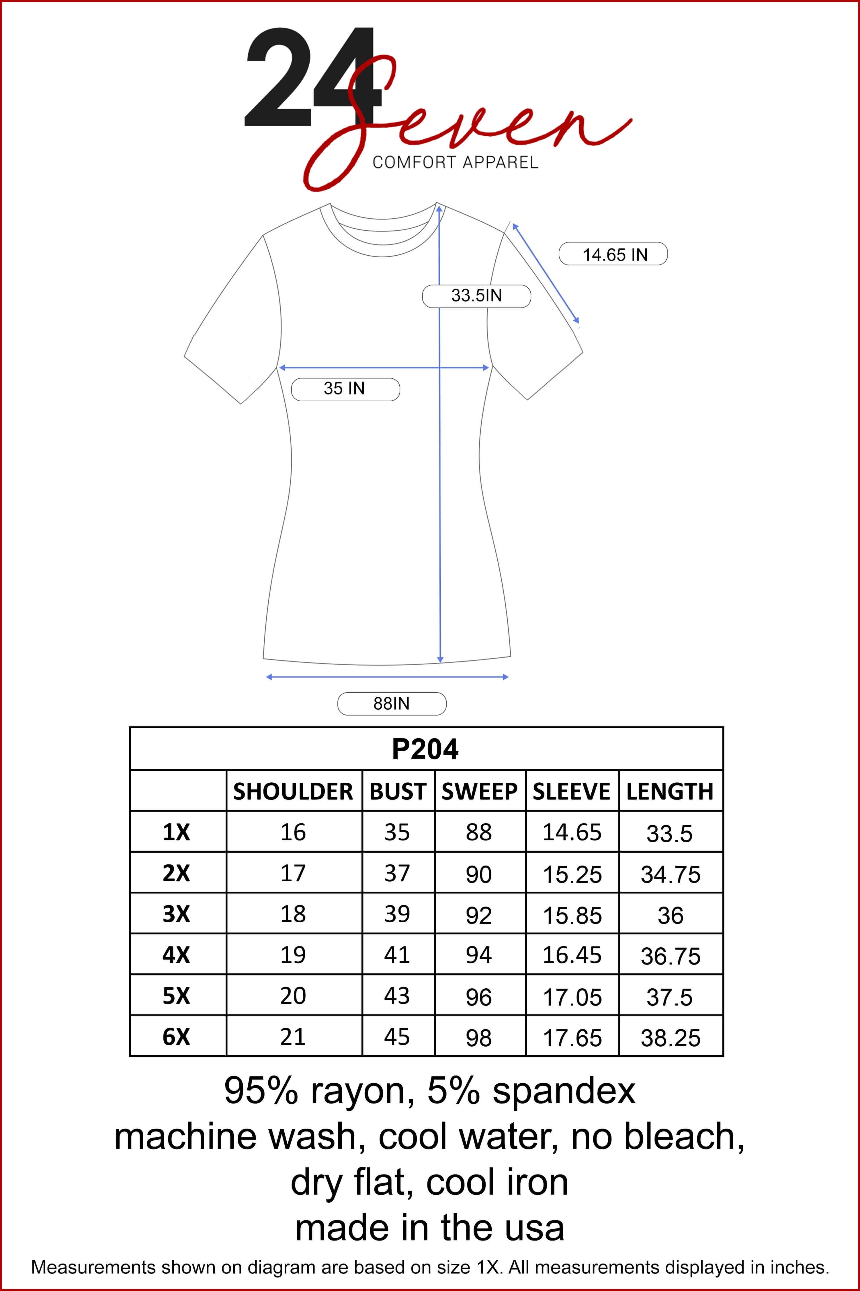 24seven Comfort Apparel Elbow Sleeve Plus Size Tunic Top For Women