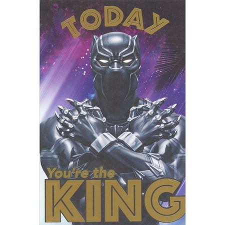 American Greetings Marvel: Black Panther: Today You're the King Tri Fold Father's Day Card