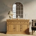 thumbnail image 4 of Maven Lane Theo Traditional Wooden Sideboard in Antiqued Natural Finish, 4 of 7