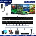 thumbnail image 5 of HDMI 8x1 Multi-Viewer Switch 4K@30Hz, Remote Control, 6 Ways Viewing for Home Entertainment System, 5 of 11