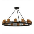 thumbnail image 2 of Meyda Tiffany 157813 Barbury 12 Light 36" Wide Pillar Candle Style Chandelier - Black, 2 of 7