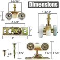 thumbnail image 4 of 2 Pack Sliding Pocket Door Hardware Top Hanger Rollers Wheels Assembly Fit Part 1125 & 1500 Hardware Kit, 4 of 5