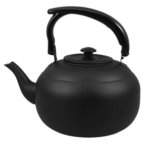 Hervidor de acero inoxidable con infusor para té suelto, tetera vintage para estufa, para casas de té, tetera de metal para cocinas, 1,5 l