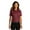 Burgundy, variant on LW809 Ladies Short Sleeve SuperPro React Twill Shirt, Wild Berry, L, Womens Button Down Shirts