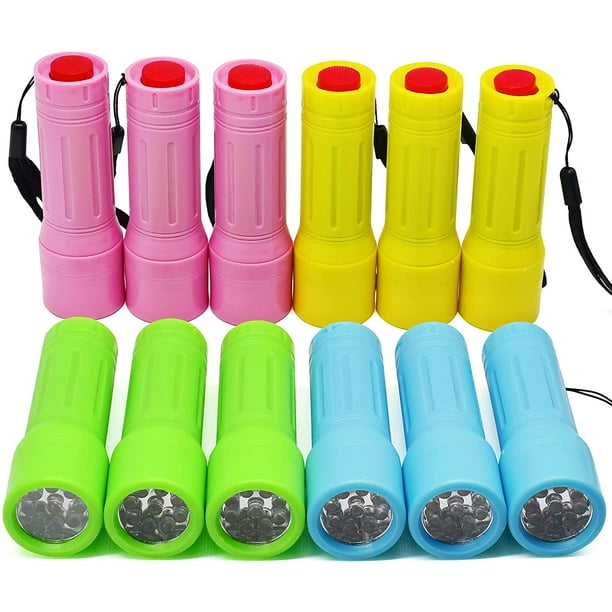 9Led Flashlight 12Pack Mini Flashlight With Lanyard, Batteries Not