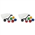 thumbnail image 1 of 16 Pcs Kit de Remplissage d'Entonnoir à Huile avec 12 Adaptateurs Outil Automobile pour Voiture Camion, 2x Entonnoir 2x extension Inclinée 12x Adaptateur Rouge, Rouge, 1 of 7