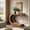 Dark Brown, variant on Fnova 43" Modern C-Shaped Console Table, 2-Tier Farmhouse Entryway Table with Storage, Wood Behind Couch Sofa Table for Living Room Hallway, Dark Brown