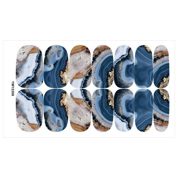 Kiplyki 12 Color Nails With Nail Full Stickers DIY Nail Packaging Stickers Decoration