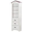 thumbnail image 2 of Acme Tree House Bookcase Cabinet, Pink & White Finish, 2 of 6