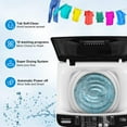 thumbnail image 3 of Nictemaw Portable Washing Machine, 17.8Lbs Capacity Full-Automatic Portable Washer, 2.4Cu.ft Washer and Dryer Combo with Drain Pump, 10 Programs 8 Water Levels Compact Laundry Washer for Apartment RV, 3 of 8
