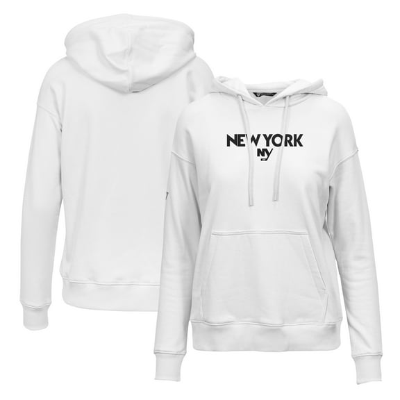 Women's Levelwear White New York Islanders Adorn City Capsule Pullover Hoodie