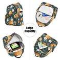 thumbnail image 5 of FORMRS Mini Backpack Purse for Women Quilted Travel Daypack Casual Shoulder Bag, Green Oranges, 5 of 7