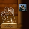 thumbnail image 1 of Lámpara de foto 3d personalizada, foto y texto personalizados, regalos de luz nocturna 3d para cumpleaños, aniversario de boda, Día de San Valentín, 1 of 1