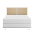 thumbnail image 6 of Hillsdale Furniture Serena Wood and Cane Panel Full/Queen Headboard with Bed Frame, White, 6 of 10
