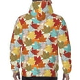 thumbnail image 7 of Lsque Fall Maple Leaves Pattern Casual Men's Hoodie,Hooded Sweatshirt with Kangaroo Pocket,Pullover Hoodie-3X-Large, 7 of 7