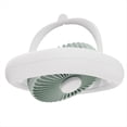 thumbnail image 1 of Ventilador de Techo Control Remoto Ventilador Oscilante 7 Pulgadas 4000mah 4 Engranajes y Luz Cálida Lámpara LED Ventilador de Techo de Escritorio USB-A, 1 of 5