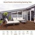 thumbnail image 5 of 36 Pack Co-extruded Wood Plastic Interlocking Deck Tiles,12"x12" Patio Floor Decking Tiles Maintenance-Free Interlocking Deck Tiles for Outdoor and Indoor Use,Mahogany, 5 of 8