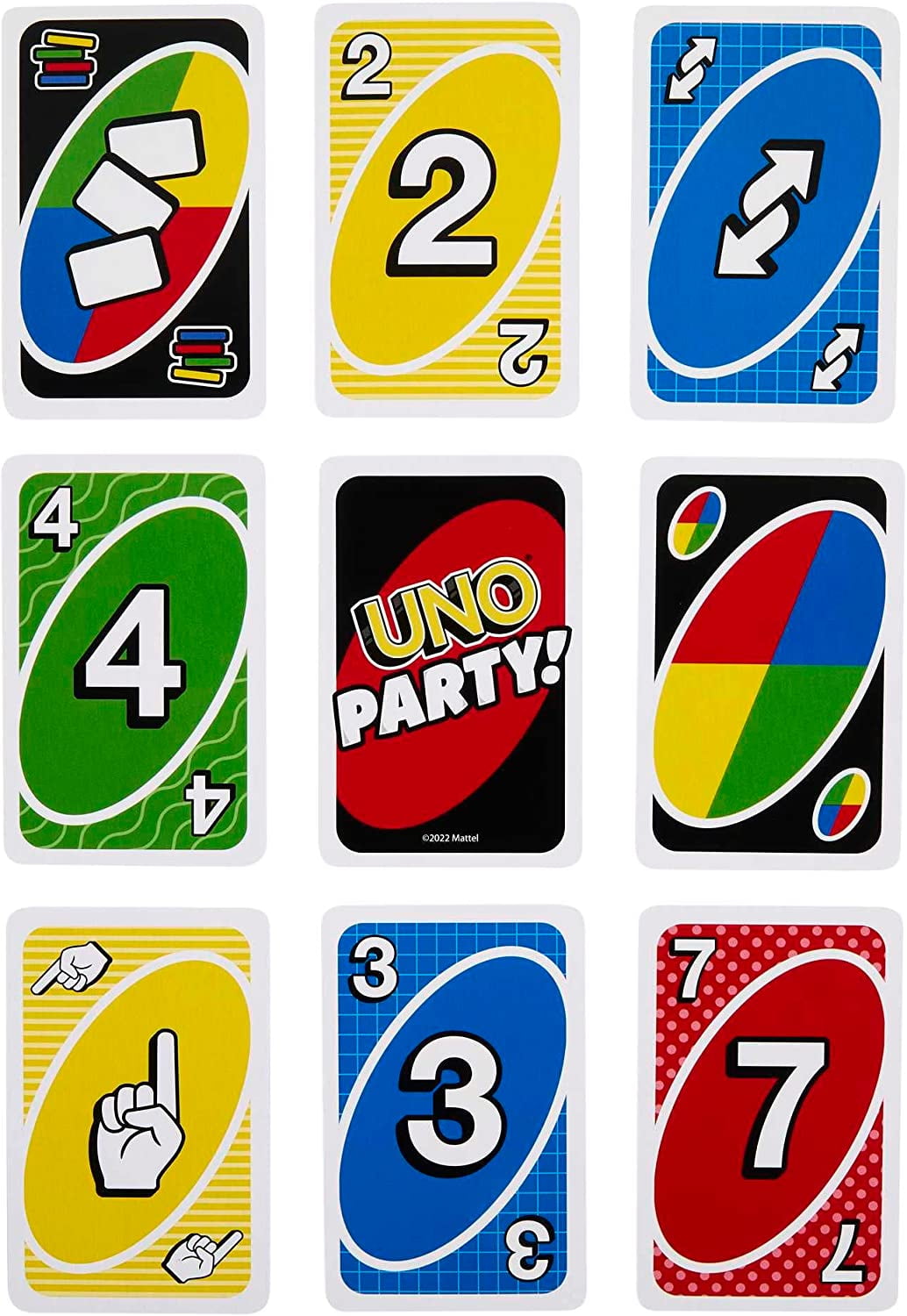 Mattel UNO Party Card Game Larger Groups Wilder Rules Faster Fun 6 to 16 Players
