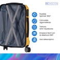 thumbnail image 4 of Check In - Set 2 Maletas de Viaje, Capacidad de 10 kg y 25 kg amarillo Unitalla, 4 of 9