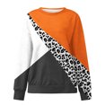 thumbnail image 5 of 50 % de Rabais Liquidation Chandail en Molleton Surdimensionné pour Femmes 2023 Col Rond Mode Décontracté Manches Longues Imprimé Chandail en Molleton Haut Blouse, 5 of 5