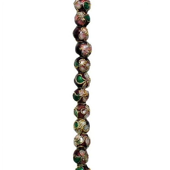 6 Packs of Cloisonne Bead 8 Inch Strand
