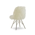 thumbnail image 4 of Niles Faux Fur Chair with Gold Metal Base, 4 of 9