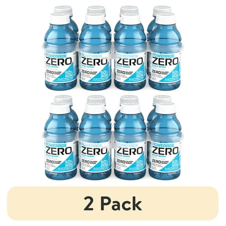 POWERADE Zero Sugar Mixed Berry Electrolyte Sports Drink, 12 fl oz, 8 Pack Bottles