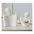 thumbnail image 5 of Mini Couple Statue Tv Stand Decor Abstract Sculpture Knick Knacks Home Couples Love Office Show Pieces White B, 5 of 7