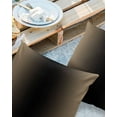 thumbnail image 2 of Pack of 2 Outdoor Pillow Covers, Ombre Abstract Gradient Khaki and Black Waterproof Square Throw Pillowcase Cushion Decorative Pillow Covers for Couch Patio Tent, 24x24 in, 2 of 6