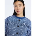 thumbnail image 4 of Scoop Women's Cotton Eyelet Jacket with Puff Sleeves, Sizes XS-4X, 4 of 5