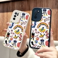 thumbnail image 1 of Protección superior con un toque especial: funda plateada esmerilada de doble capa con ilustración peculiar para iPhone 15 Pro Max 14 13 12 Pro 11, 1 of 4
