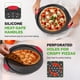 thumbnail image 3 of NutriChef Set de 2 Charolas para Pizza Antiadherentes, Bandejas Redondas de Acero al Carbono de 33cm con Agujeros para Corteza Crujiente, Mangos Ergonómicos, Seguras para Horno y Lavavajill, 3 of 9