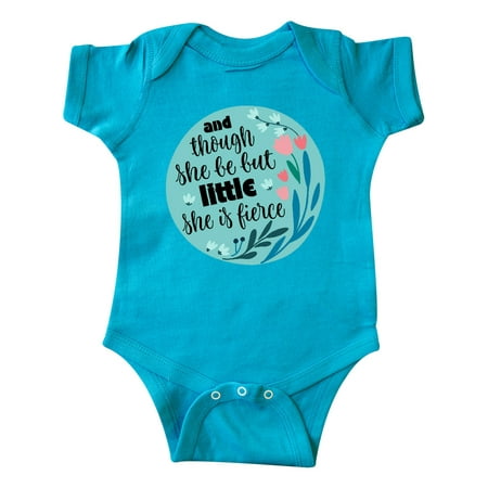

Inktastic Shakespeare She Is Fierce Quote Gift Baby Girl Bodysuit
