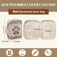 thumbnail image 5 of FOR U DESIGNS Boho Mandala Dog Paw Print Bible Cover for Women Men Lightweight Bible Carrier Tote Bag Large Capacity Protective Church Organizer Holder Bag with Handle, 5 of 7