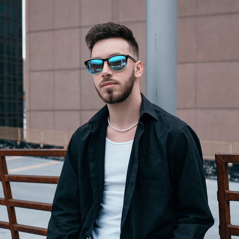 Retro Square Polarized Sunglasses Classic Designer Style UV400 Protection Sunglasses 2140 Polarized UV400 Protection Classic... From  main image 2